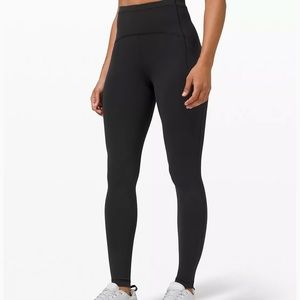 Black Lululemon Swift Speed leggings size 4